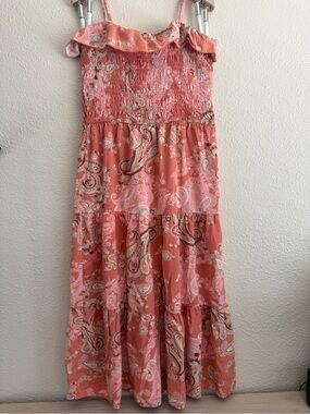 art class Coral Paisley Tiered Sundress